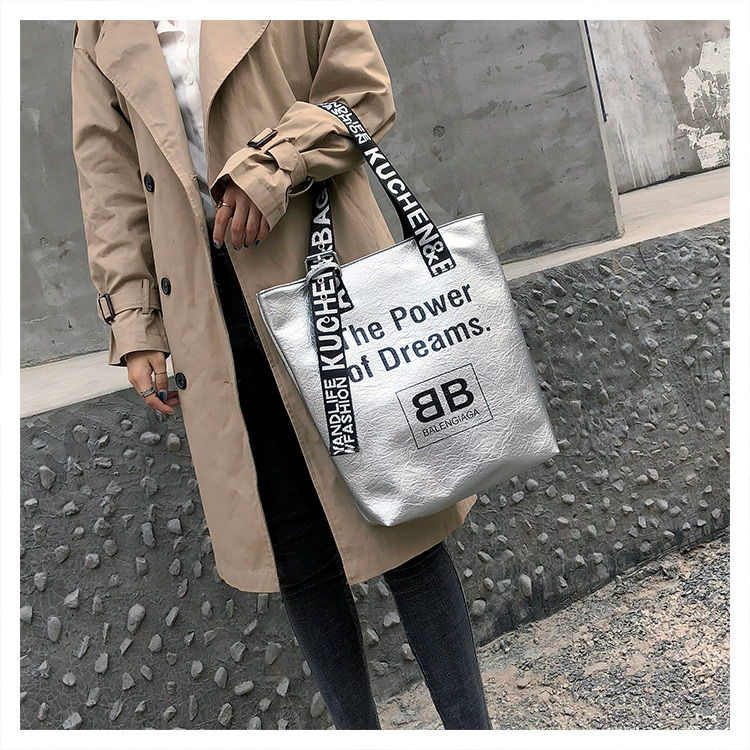 Fashion Light Brown Letter Pattern Design Casua Shoulder Bag,Messenger bags