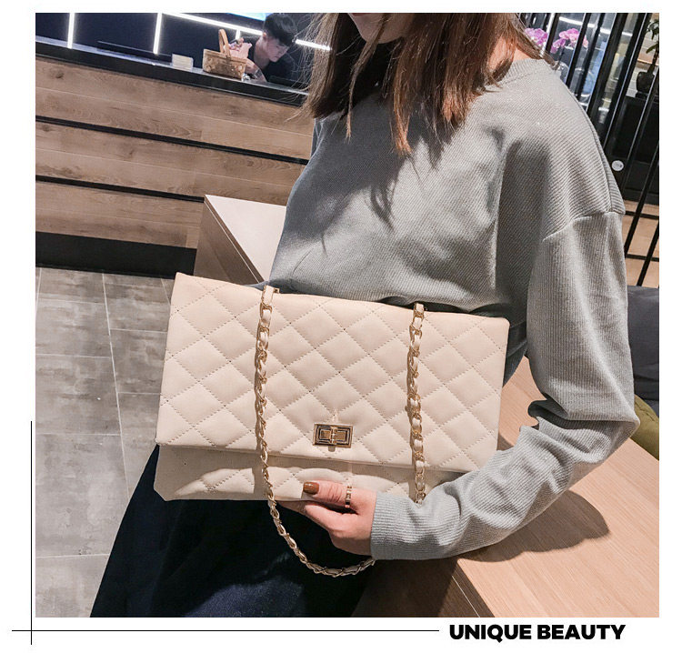 Fashion Silver Color Grid Shape Design Pure Color Shoulder Bag,Messenger bags