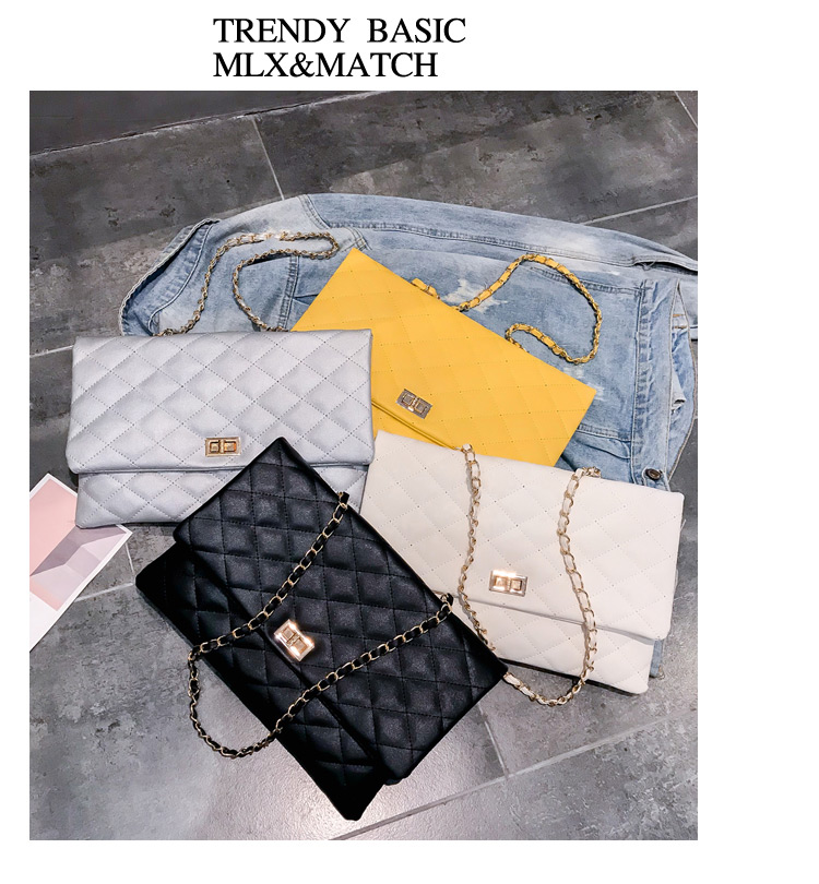 Fashion Silver Color Grid Shape Design Pure Color Shoulder Bag,Messenger bags