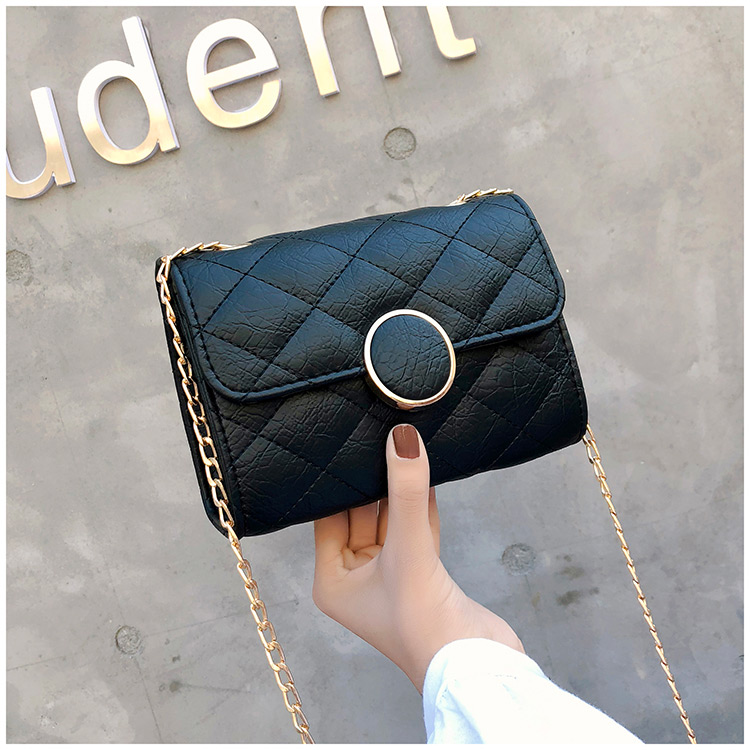 Fashion Black Grid Shape Design Square Shape Shoulder Bag,Shoulder bags