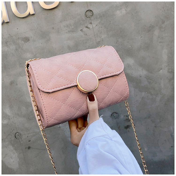 Fashion Pink Grid Shape Design Square Shape Shoulder Bag,Shoulder bags