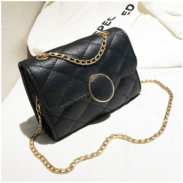 Fashion Black Grid Shape Design Square Shape Shoulder Bag,Shoulder bags