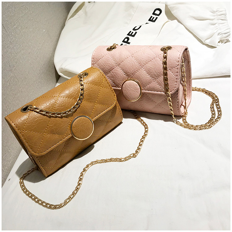 Fashion Pink Grid Shape Design Square Shape Shoulder Bag,Shoulder bags