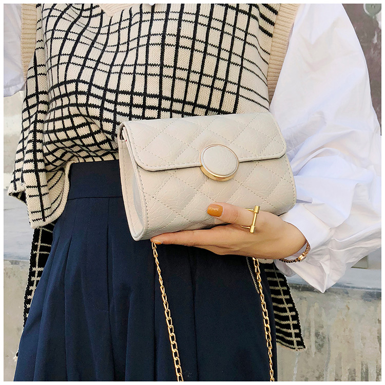 Fashion White Grid Shape Design Square Shape Shoulder Bag,Shoulder bags