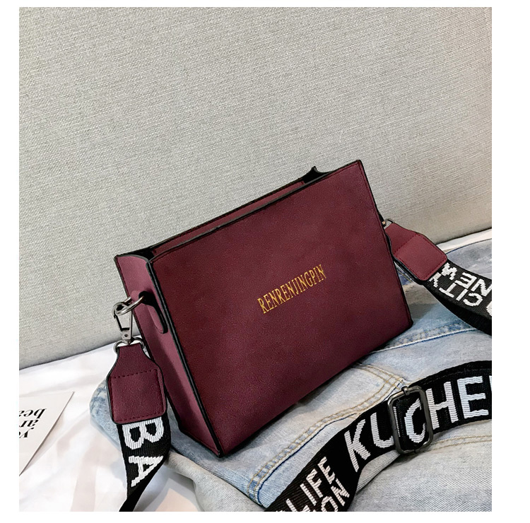 Fashion Brown Pure Color Desigm Square Shape Mini Bag,Shoulder bags