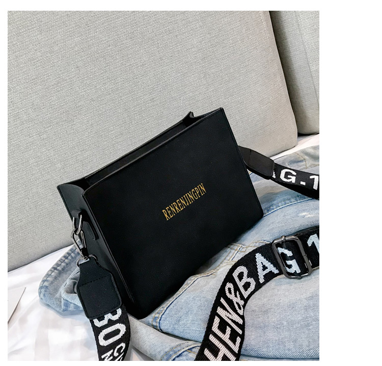 Fashion Black Pure Color Desigm Square Shape Mini Bag,Shoulder bags