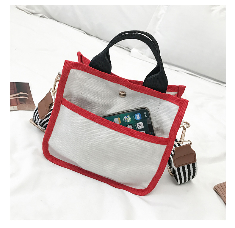 Fashion Red+white Color Mathcing Design Square Shape Bag,Handbags
