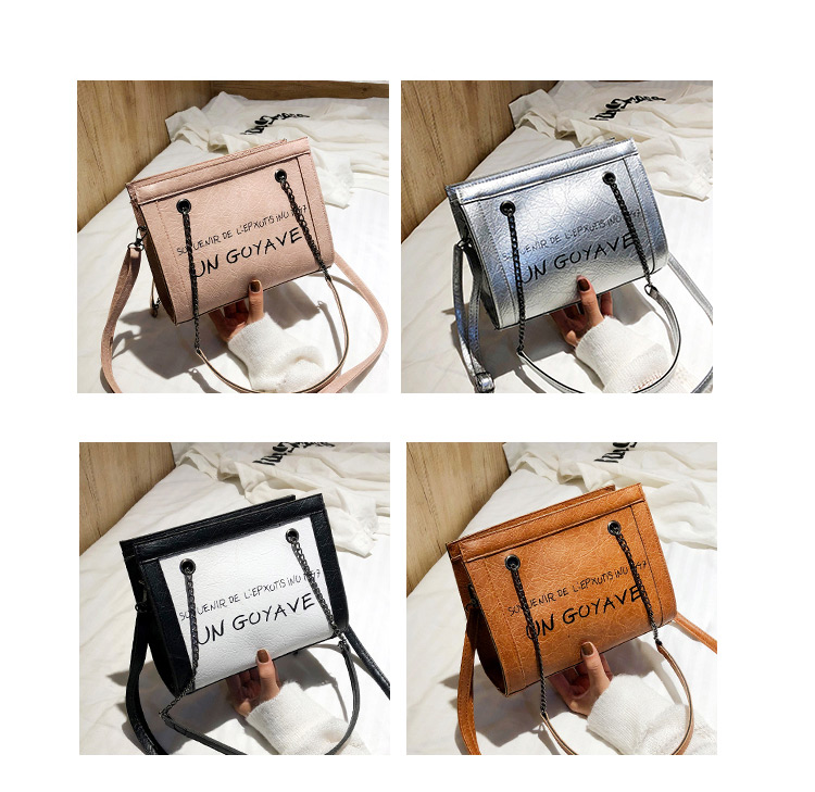 Fashion Silver Color Letter Pattern Design Shoulder Bag,Messenger bags