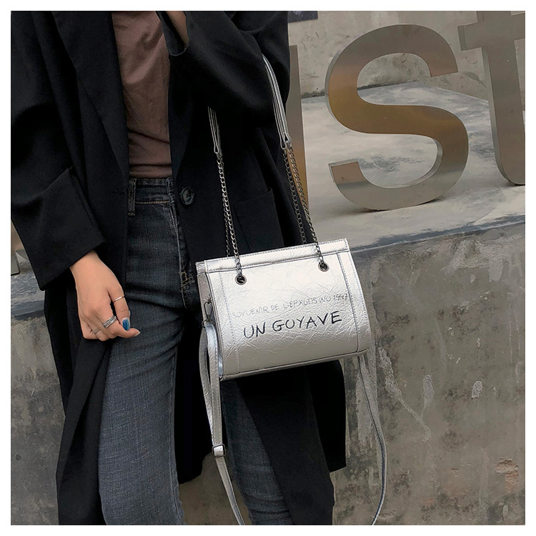 Fashion Black+white Letter Pattern Design Shoulder Bag,Messenger bags