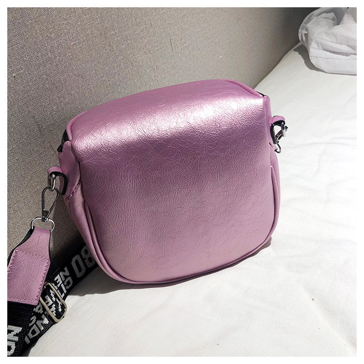 Fashion Silver Color Pure Color Design Wide-strap Shoulder Bag,Shoulder bags