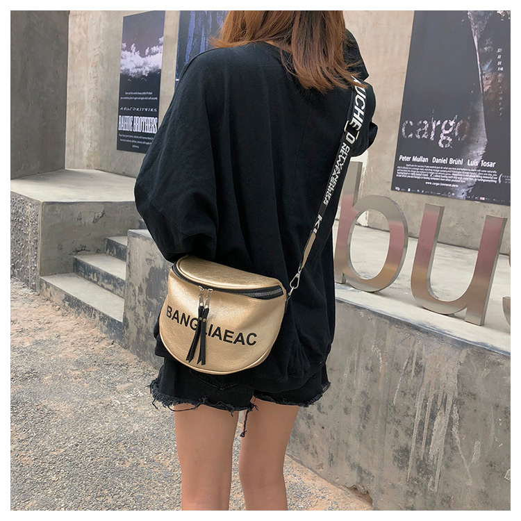 Fashion Black Pure Color Design Wide-strap Shoulder Bag,Shoulder bags