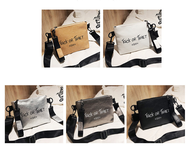 Fashion White Letter Pattern Design Pure Color Bag,Shoulder bags
