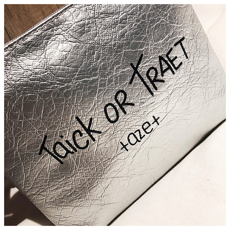 Fashion Silver Color Letter Pattern Design Pure Color Bag,Shoulder bags
