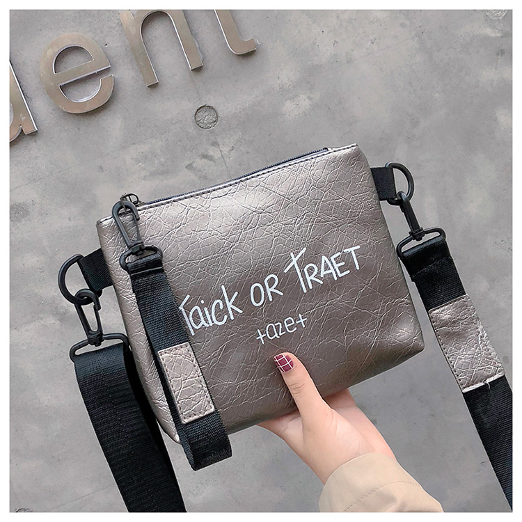 Fashion Black Letter Pattern Design Pure Color Bag,Shoulder bags