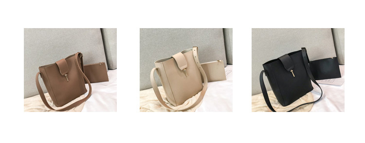 Fashion Khaki Pure Color Desigm Square Shape Shoulder Bag,Messenger bags
