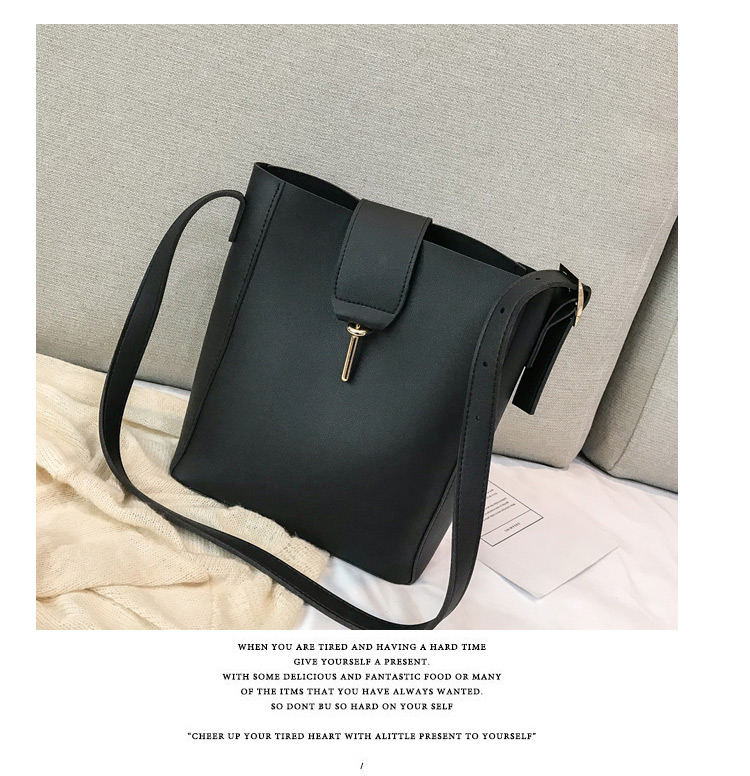 Fashion Black Pure Color Desigm Square Shape Shoulder Bag,Messenger bags