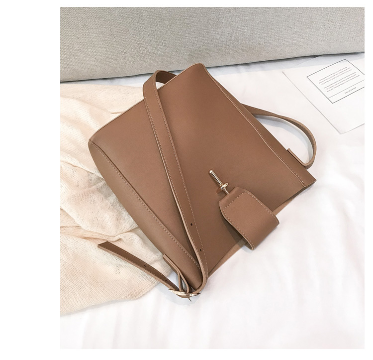 Fashion Coffee Pure Color Desigm Square Shape Shoulder Bag,Messenger bags