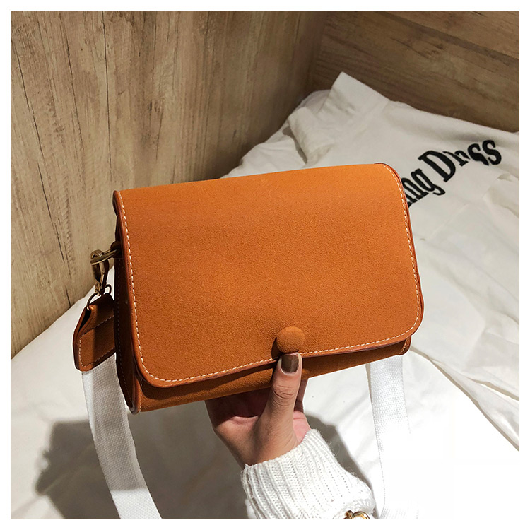 Fashion Brown Square Shape Design Pure Color Bag,Shoulder bags