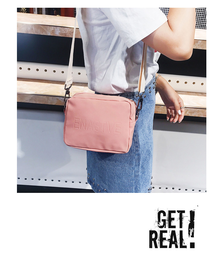 Fashion Pink Letter Pattern Design Pure Color Shoulder Bag,Shoulder bags
