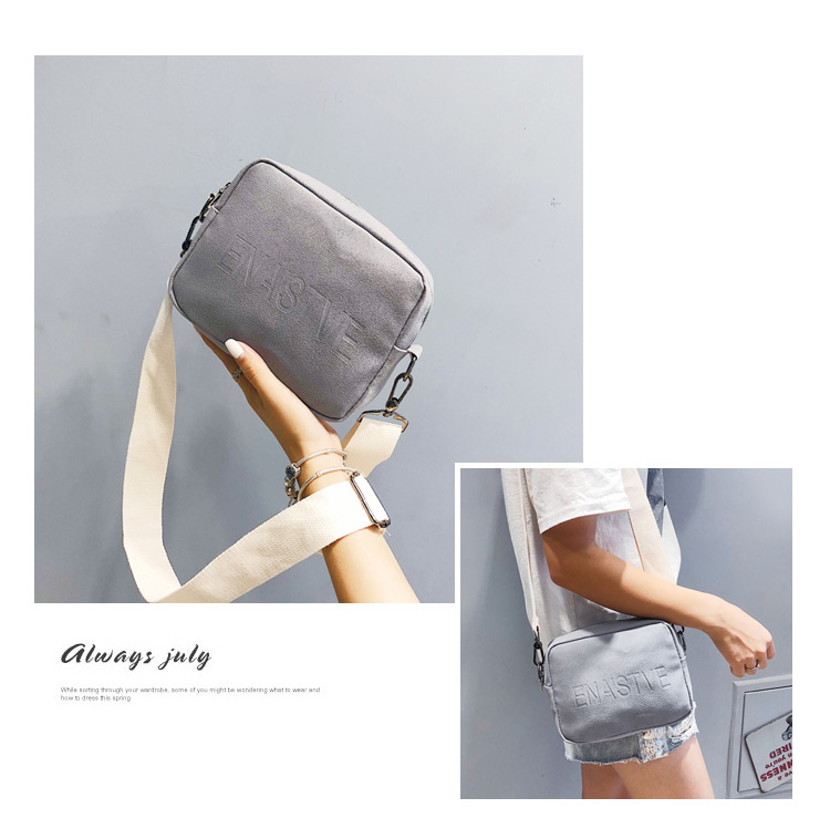 Fashion Gray Letter Pattern Design Pure Color Shoulder Bag,Shoulder bags