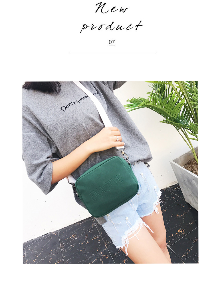 Fashion Green Letter Pattern Design Pure Color Shoulder Bag,Shoulder bags