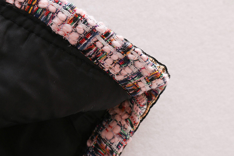 Fashion Pink Stripe Pattern Decorated Long Sleeves Coat,Coat-Jacket