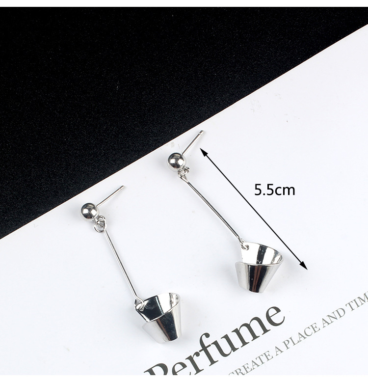 Elegant Silver Color Pure Color Decorated Long Earrings,Drop Earrings