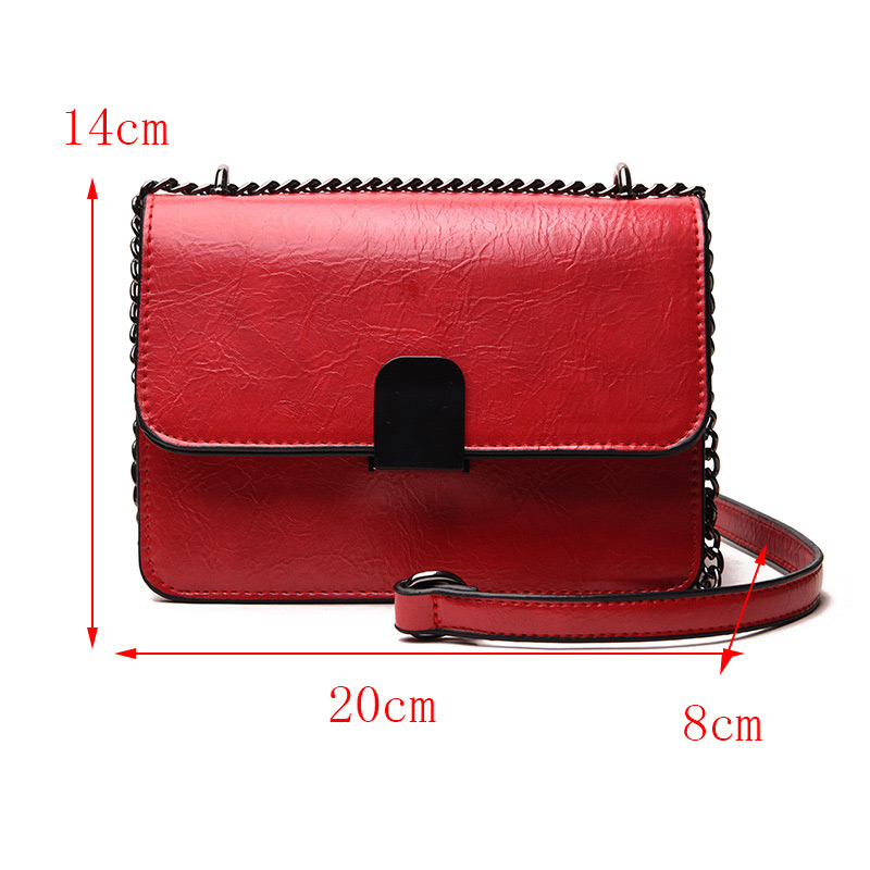 Fashion Claret Red Pure Color Design Square Shape Shoulder Bag,Shoulder bags