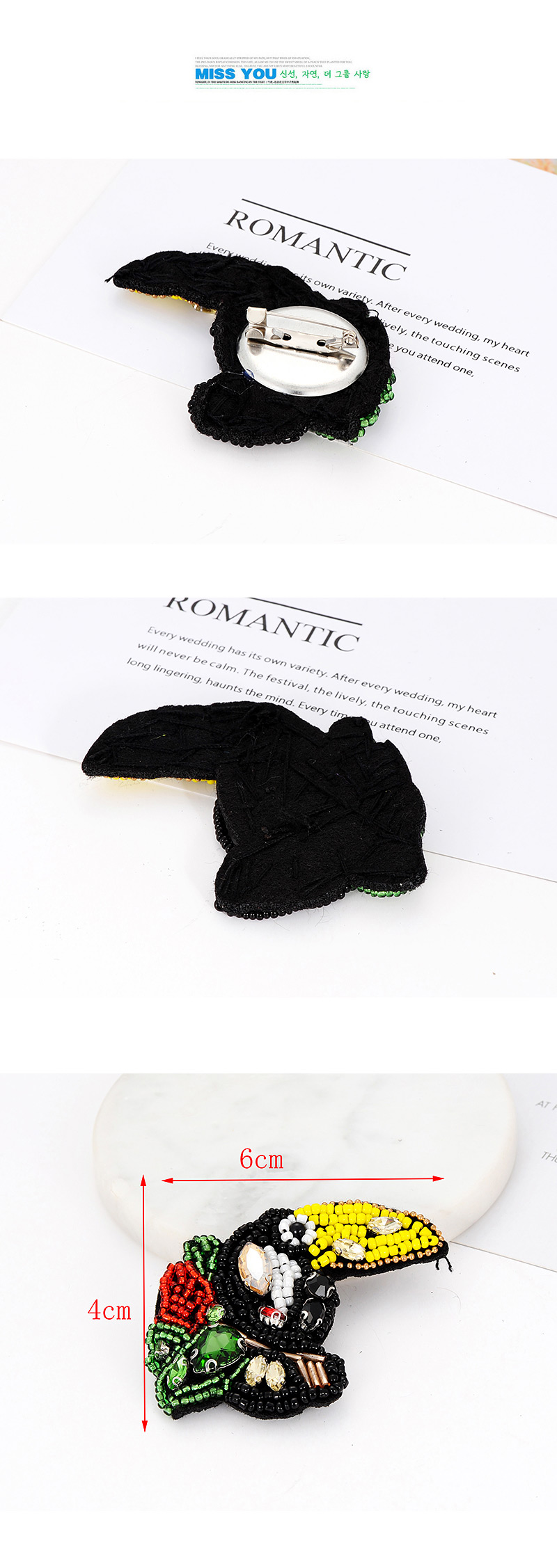 Fashion Multi-color Crow Shape Design Color Matching Brooch,Korean Brooches