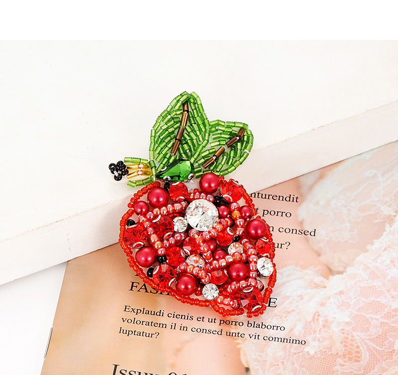 Fashion Red Strawberry Shape Design Simple Brooch,Korean Brooches