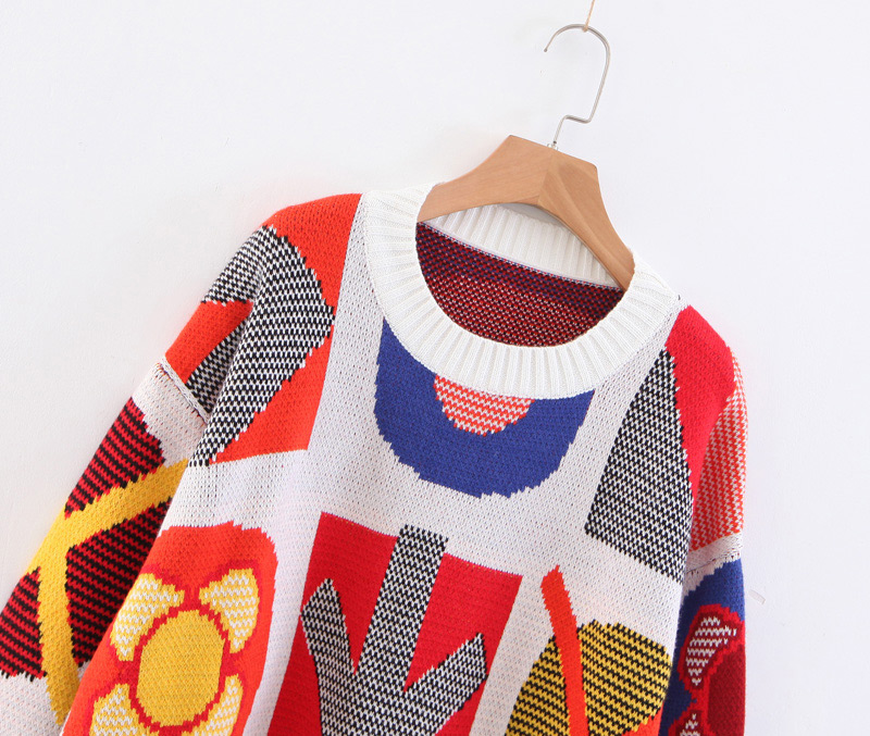 Fashion Multi-color Cartoon Pattern Decorated Thicken Sweater,Sweater