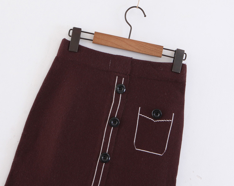 Fashion Black Irregular Shape Design Knitted Skirt,Skirts