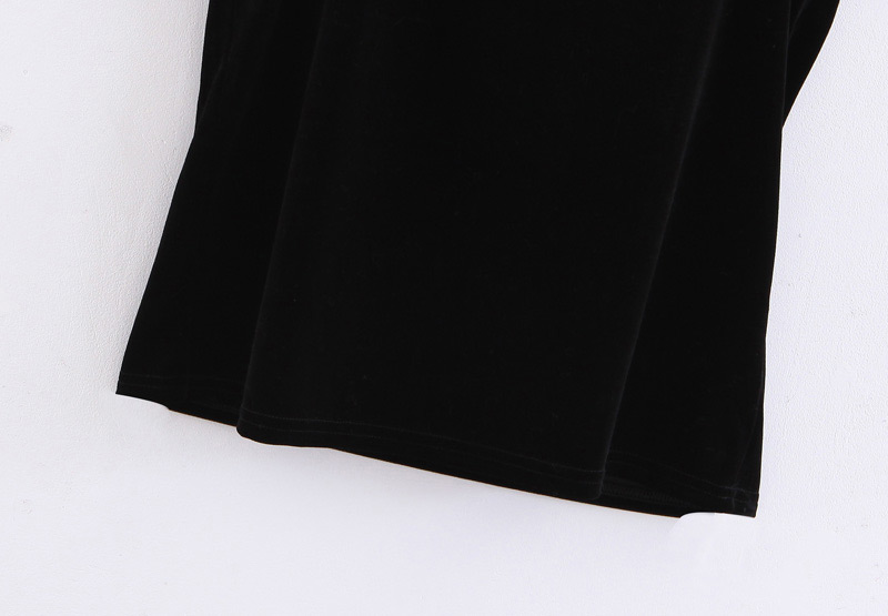 Fashion Black V Neckline Design Pure Color Vest,Tank Tops & Camis