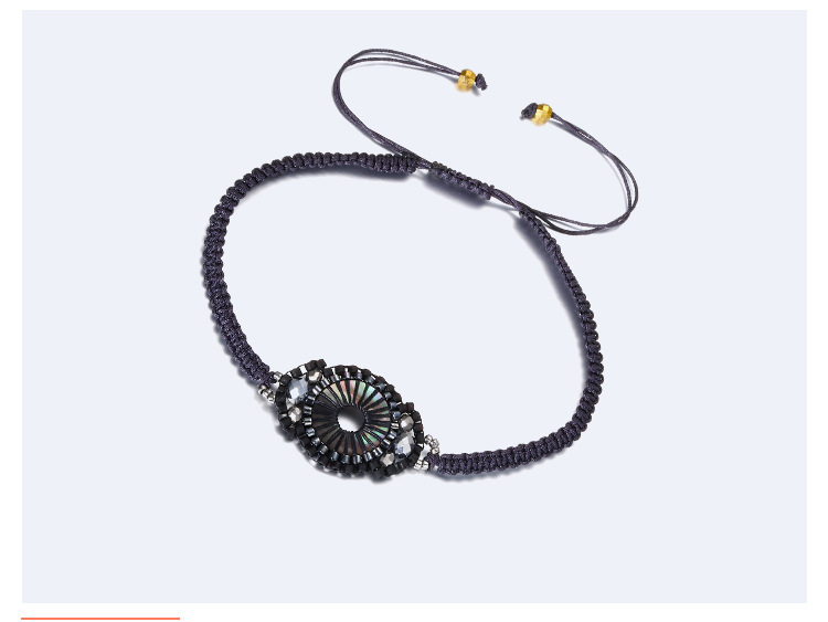 Fashion Gold Color+black Oval Shape Decorated Pure Color Bracelet,Beaded Bracelet