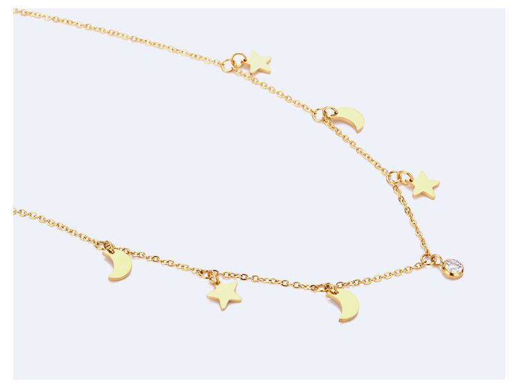 Fashion Gold Color Star&diamond Decorated Simple Necklace,Necklaces