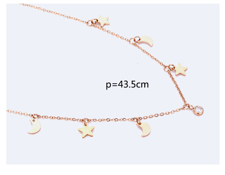 Fashion Gold Color Star&diamond Decorated Simple Necklace,Necklaces