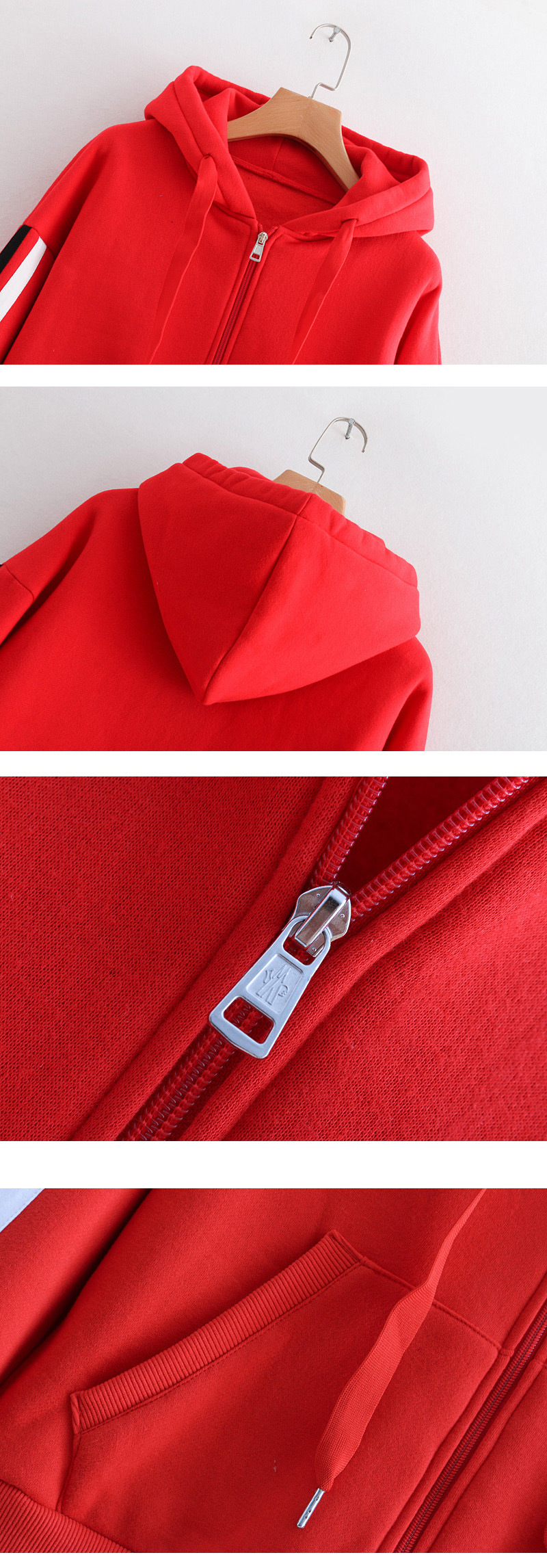Fashion Red Stripe Pattern Decorated Sport Coat,Coat-Jacket