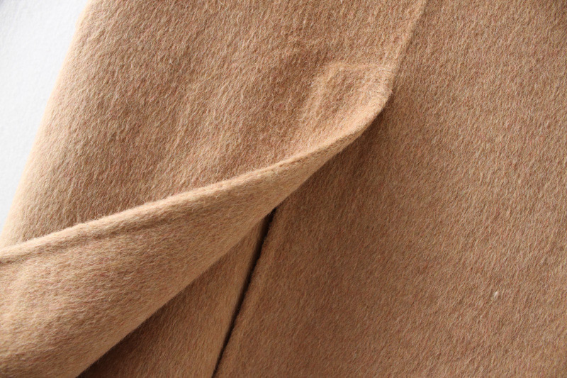 Fashion Khaki Pure Color Design Long Sleeves Overcoat,Coat-Jacket