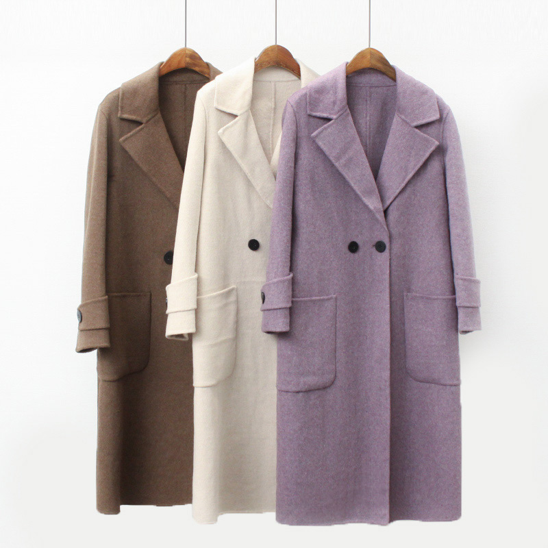Fashion Beige Long Sleeves Design Pure Color Overcoat,Coat-Jacket