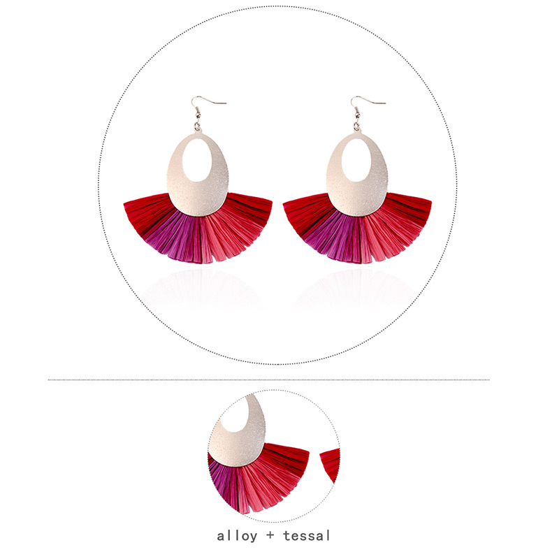 Fashion White Hollow Out Design Oval Shape Earrings,Drop Earrings
