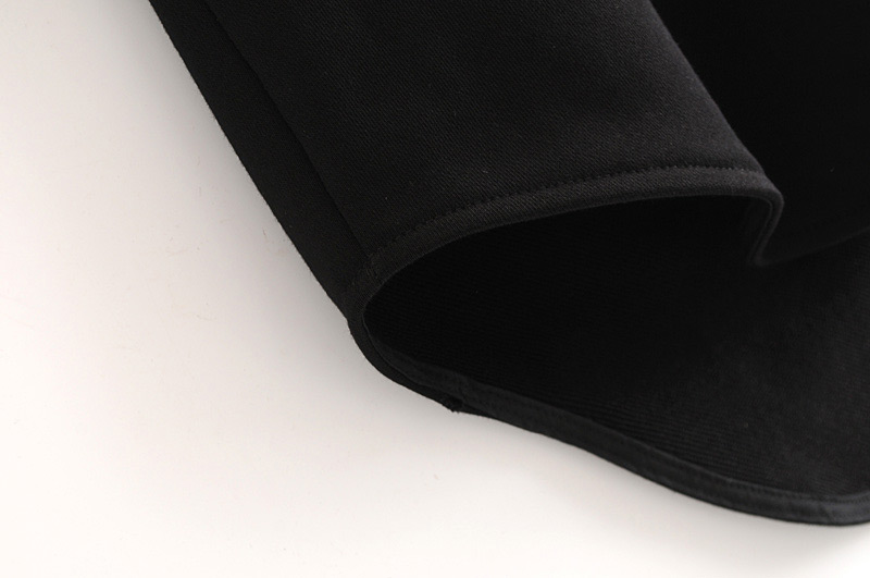 Elegant Black Star Shape Pattern Design Embroidered Coat,Tank Tops & Camis