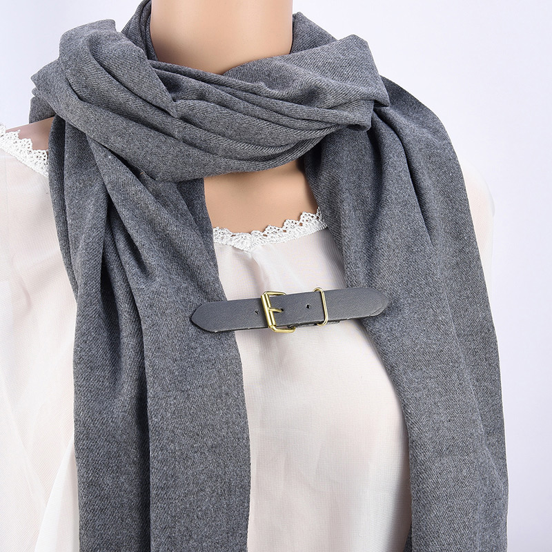 Fashion Dark Day Pure Color Decorated Simple Shawl Buckle,Korean Brooches