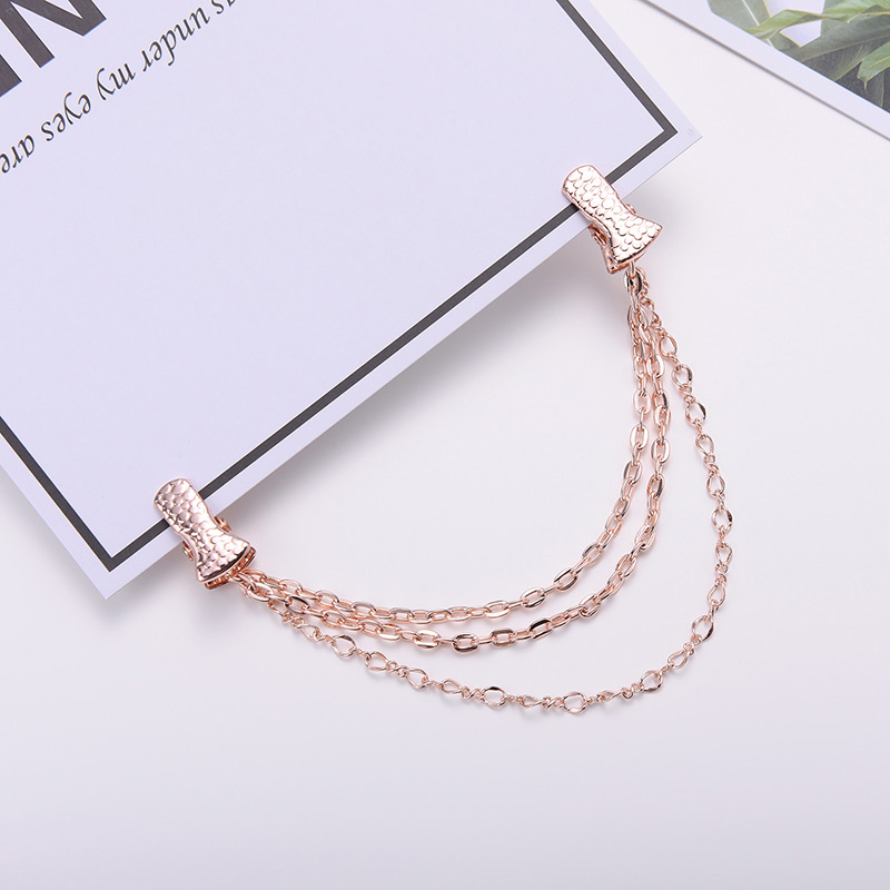 Fashion Gold Color Chains Decorated Pure Color Shawl Buckle,Korean Brooches