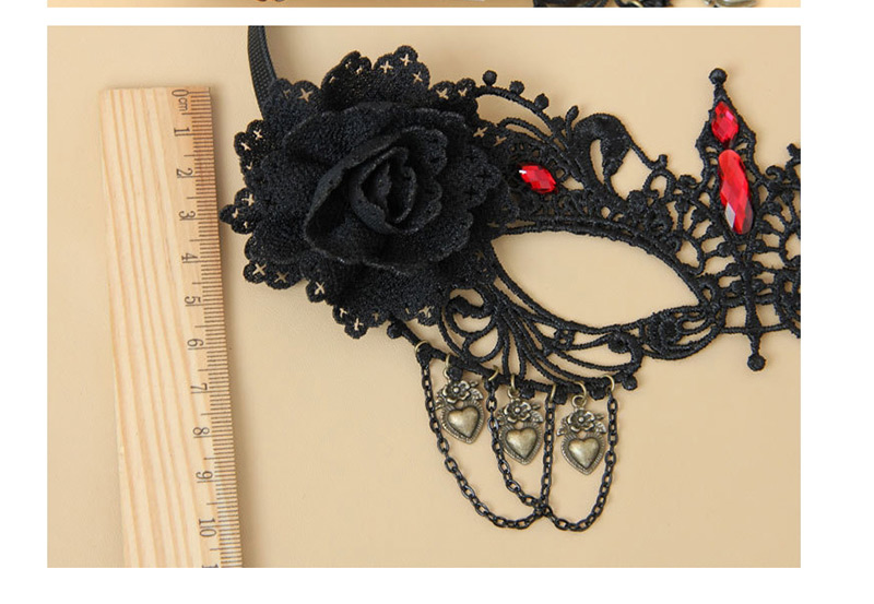 Fashion Black Flower Shape Decorated Mask,Chokers