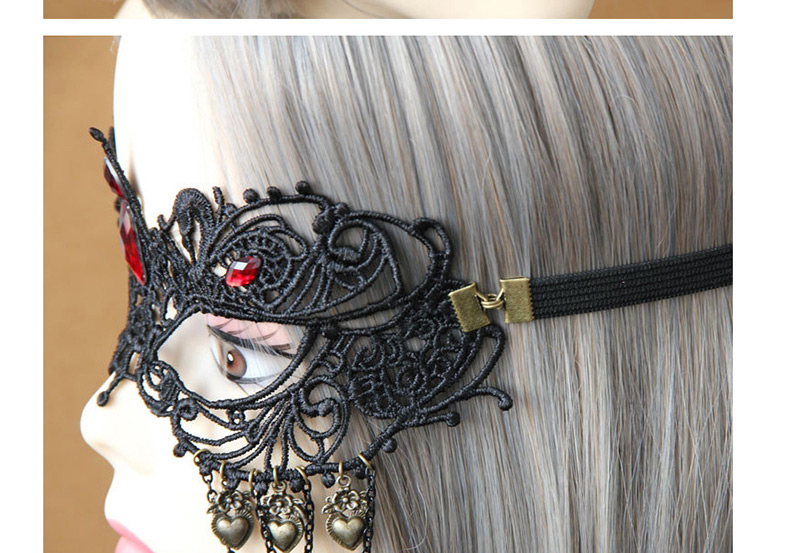 Fashion Black Flower Shape Decorated Mask,Chokers