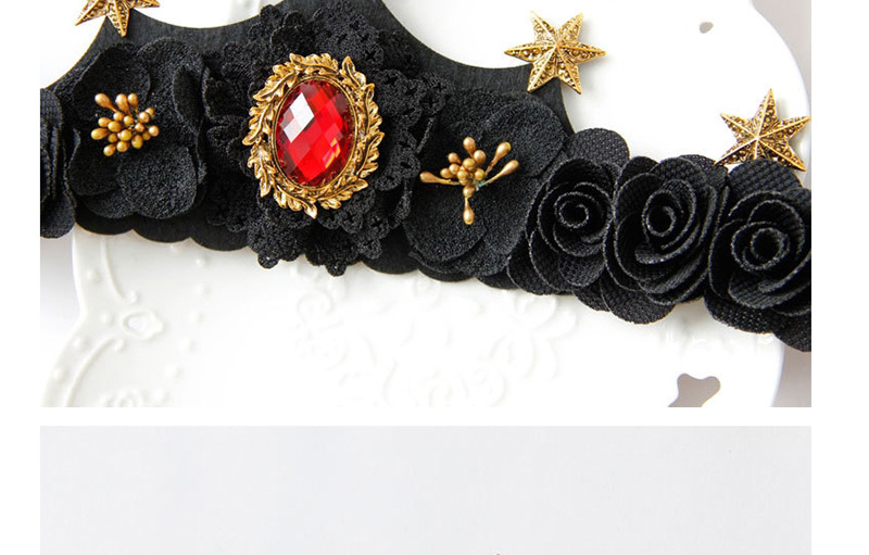 Fashion Black Crown Shape Design Hair Accessories,Hair Ribbons