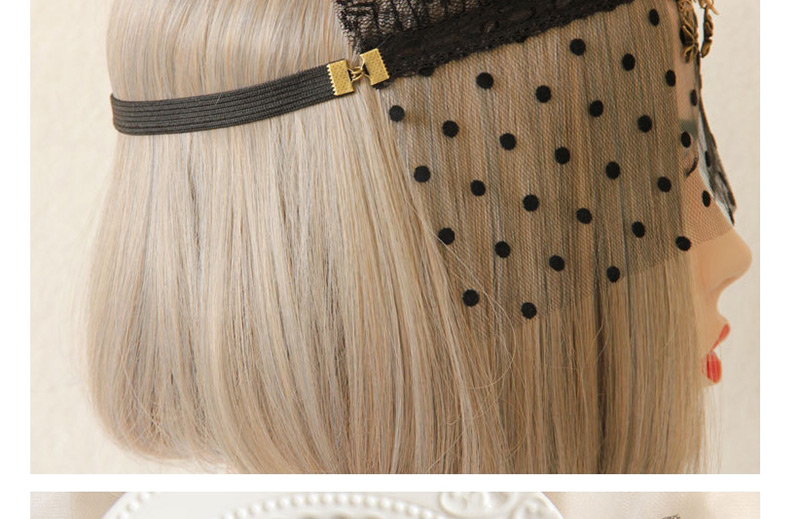 Fashion Black Dots Pattern Decorated Hair Accessories,Chokers