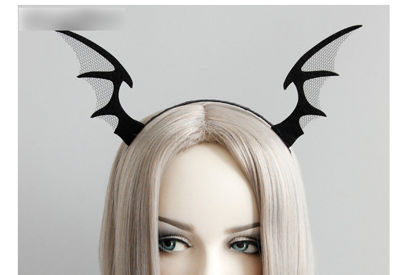 Fashion Black Bat Shape Decorated Hairband,Head Band