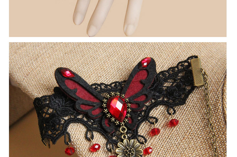 Fashion Red+black Butterfly Shape Decorated Bracelet,Fashion Bracelets