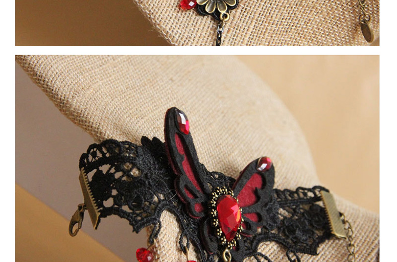 Fashion Red+black Butterfly Shape Decorated Bracelet,Fashion Bracelets